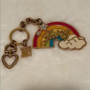 NWOT VINTAGE RARE JUICY KEY CHAIN W/ RHINESTONES